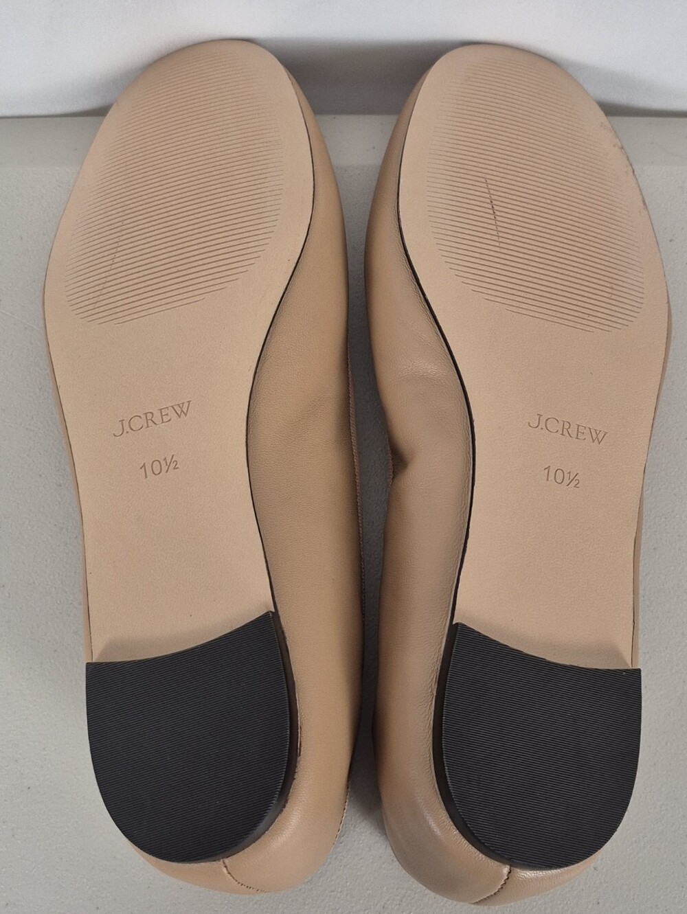 J. Crew Andi Leather Ballet Flats With Bow Detail In Roasted Pecan - Size 10.5 - Picture 14 of 15